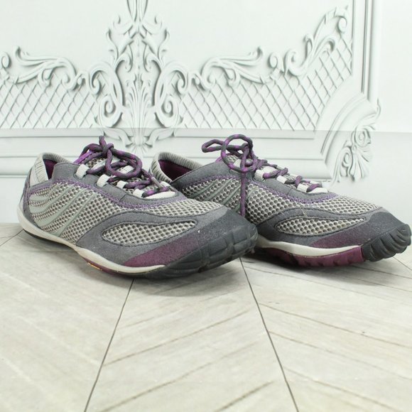 Merrell Pace Glove Dark Shadow Gray Suede Lace Up Running Sneakers Shoes Size 9 - Picture 3 of 9